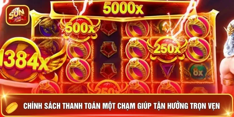 Nổ Hũ Jackpot SUNWIN - 3 Bí Mật Quỹ Thưởng Tỷ Đồng 2026 4 Chính sách thanh toán một chạm giúp tận hưởng trọn vẹn